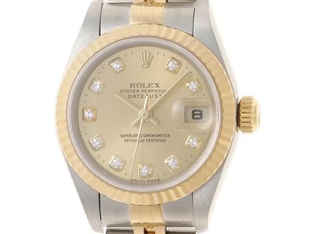 ROLEX DATEJUST CHAMPAGNE AUTOMATIC WRIST WATCH (1 of 7)