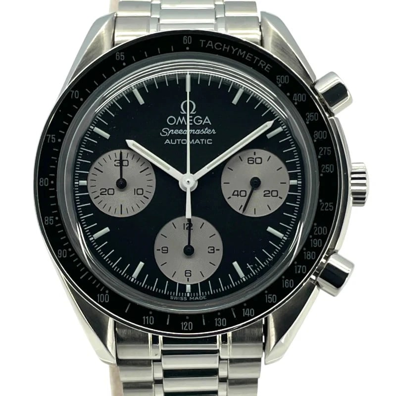 OMEGA SPEEDMASTER CHRONO BLACK WRIST WATCH (1 of 6)