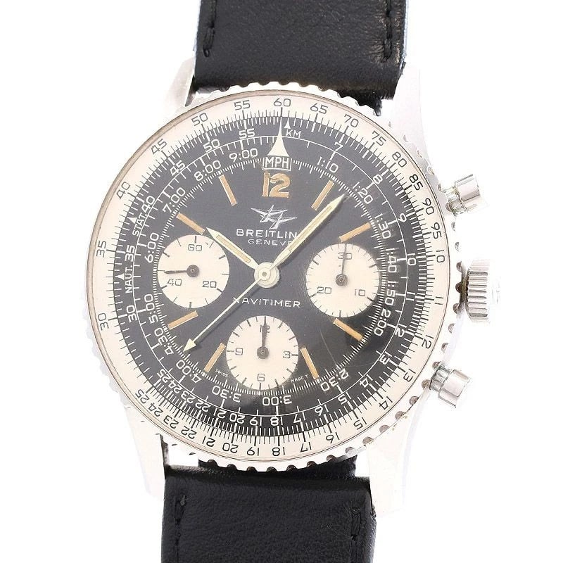 BREITLING NAVITIMER WRIST WATCH: Breitling Navitimer Wrist watch Brand: BREITLING Type: Wrist watch Material: Case Material Stainless Steel Color: Dial Color Black/Silver Size: [ Case size ] 41mm Accessories: None Accesso