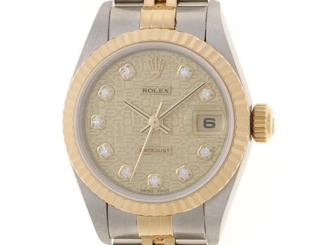 ROLEX DATEJUST AUTOMATIC GOLD WRIST WATCH (1 of 3)