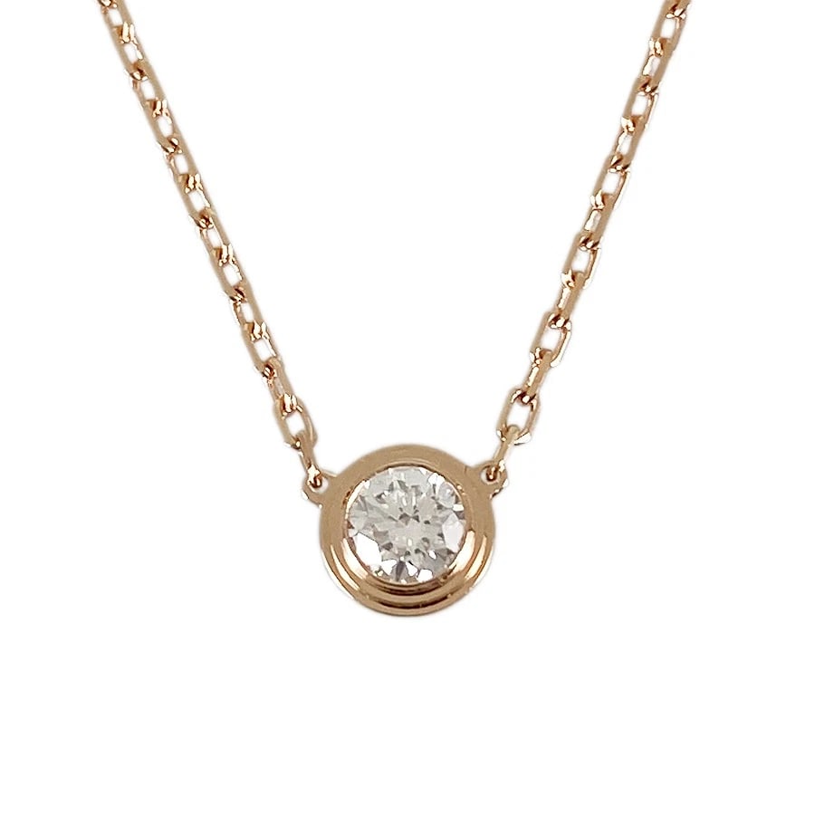 CARTIER DAMOUR ROSE GOLD DIAMOND NECKLACE (1 of 5)