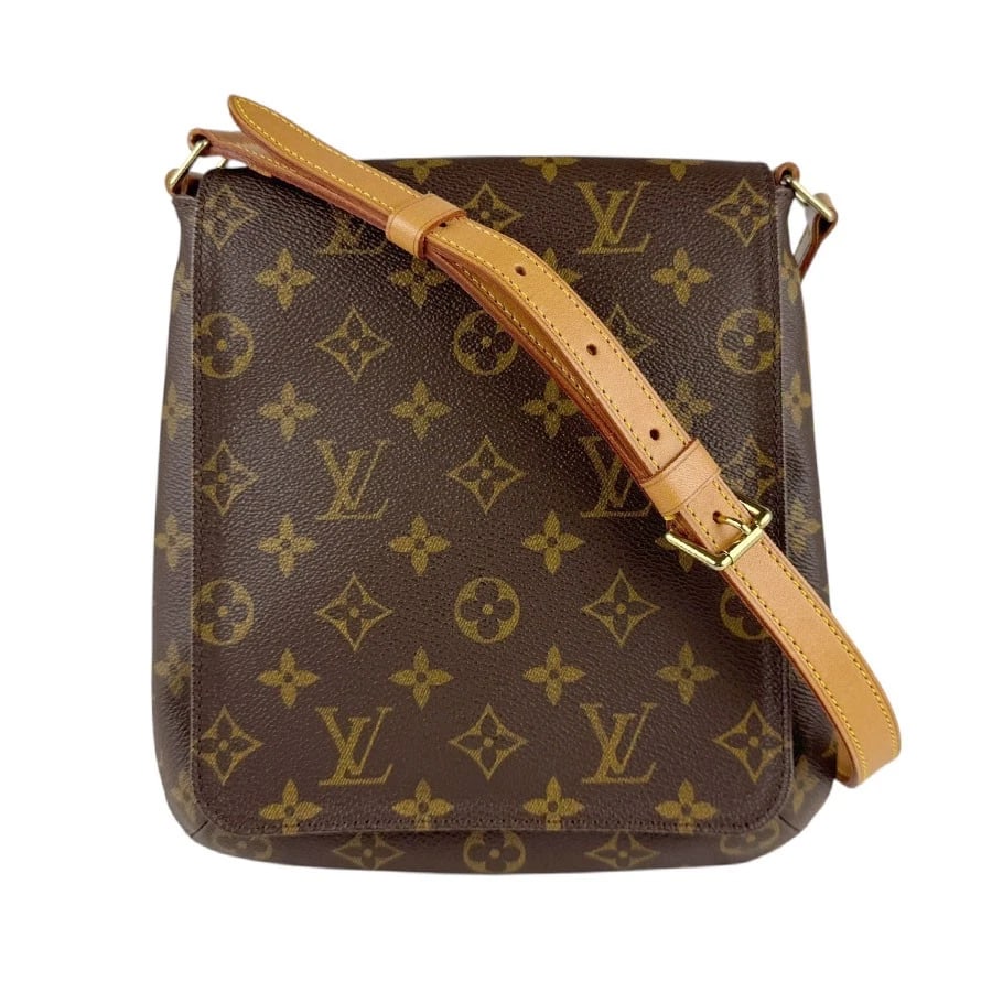 LOUIS VUITTON MONOGRAM MUSETTE SALSA SHORT SHOULDER BAG: LOUIS VUITTON Monogram MUSETTE SALSA SHORT Shoulder Bag Brand: LOUIS VUITTON Type: Shoulder Bag Material: Exterior Material Monogram canvas Color: Exterior Color Brown Size: Size [inch] W:7.9inx H:8.3