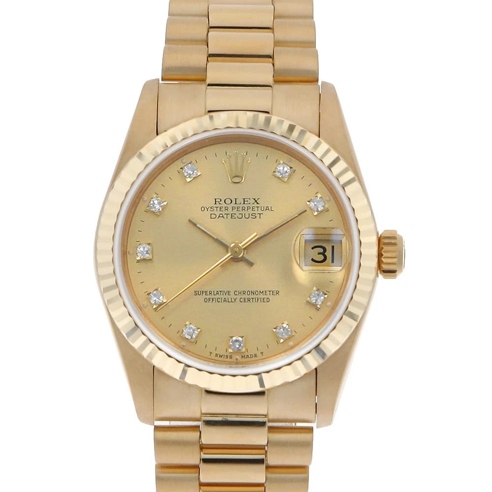 ROLEX DATEJUST 10P DIAMOND CHAMPAGNE (1 of 4)