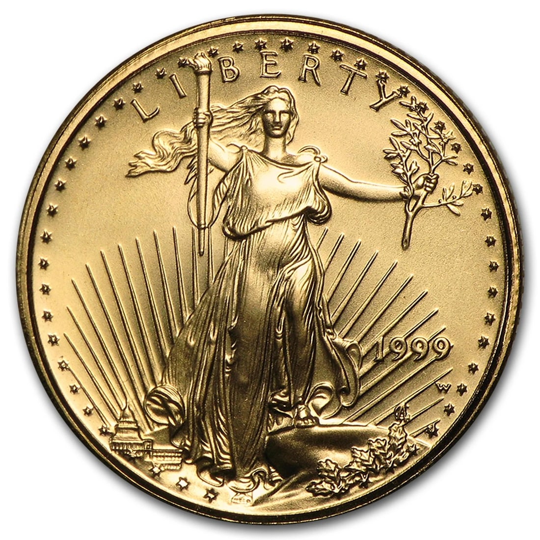 1999-W AMERICAN GOLD EAGLE BU (W VARIETY) (1 of 2)
