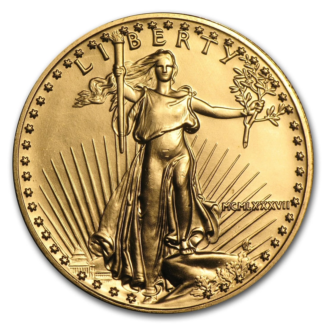 1987 AMERICAN GOLD EAGLE BU (1 of 2)