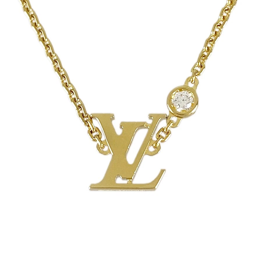 LOUIS VUITTON PANDANTI THIEF IDEAL BLOSSOM YELLOW GOLD DIAMOND NECKLACE (1 of 4)