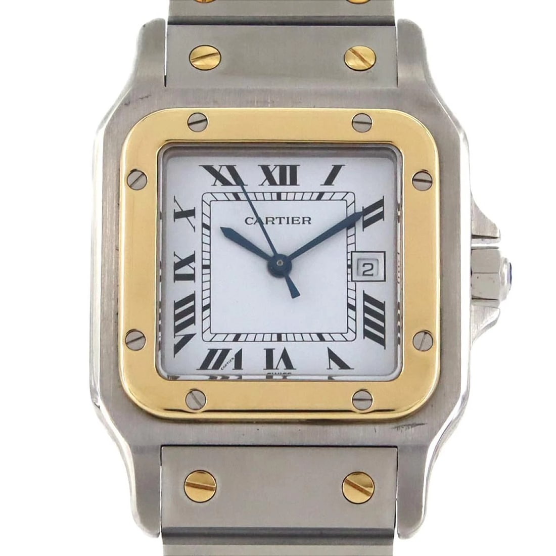 CARTIER SANTOS LM GOLD & STEEL SSXYG AUTOMATIC (1 of 7)