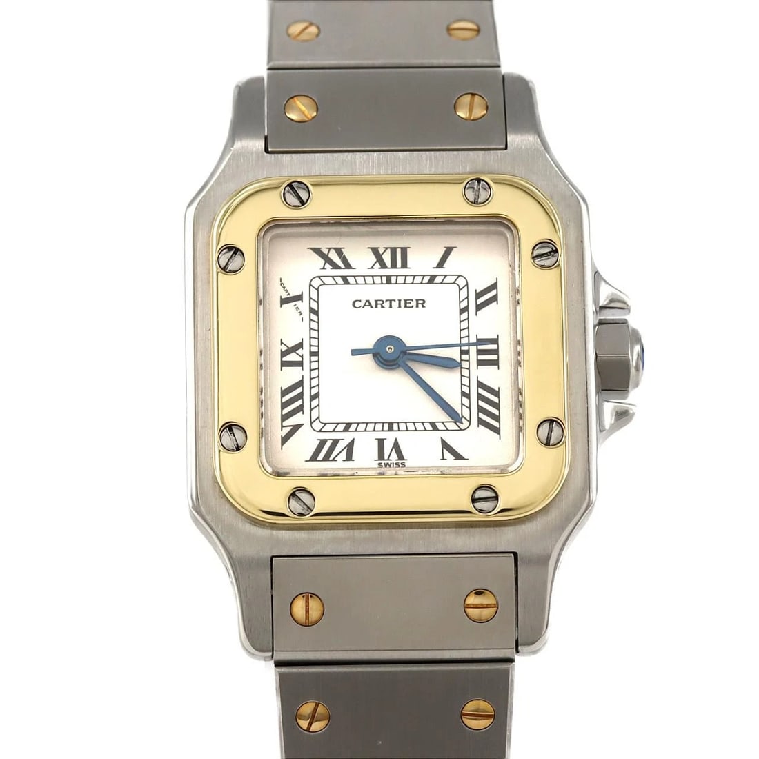 CARTIER SANTOS SM GOLD & STEEL SSXYG AUTOMATIC (1 of 6)