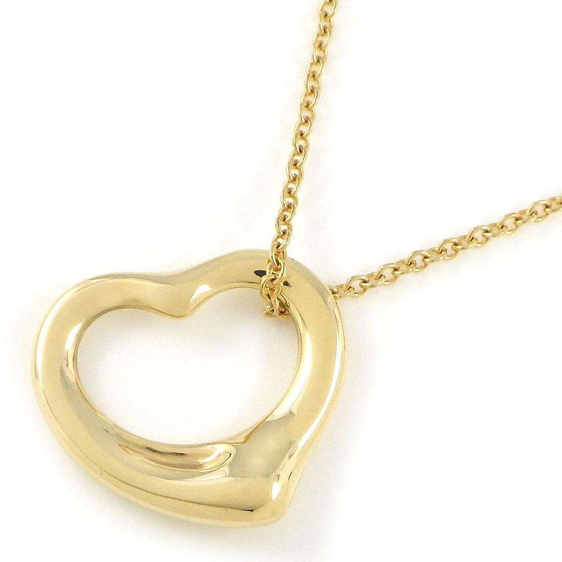 TIFFANY & CO. NECKLACE OPEN HEART WIDTH MODEL ELSA PERETTI (1 of 5)