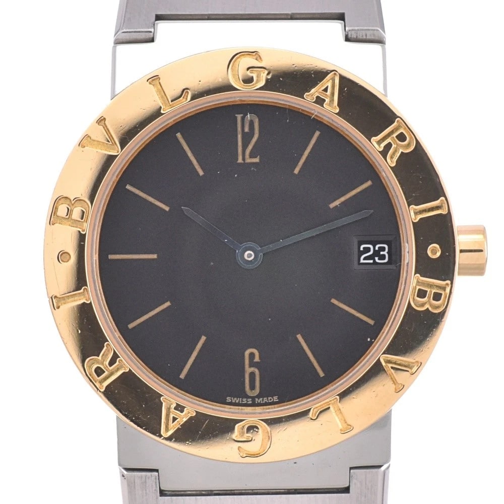 BVLGARI SS/BLACK DIAL QUARTZ WATCH (1 of 7)