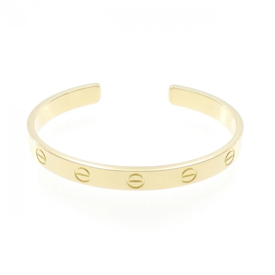 CARTIER LOVE BRACELET: Cartier Love Bracelet Brand: Cartier Type: Bracelet Material: 750 Yellow Gold Color: None Size: 15cm(16) ActualSize Max W: 6.1mm Accessories: None Accessories Notice: When purchasing pre-o