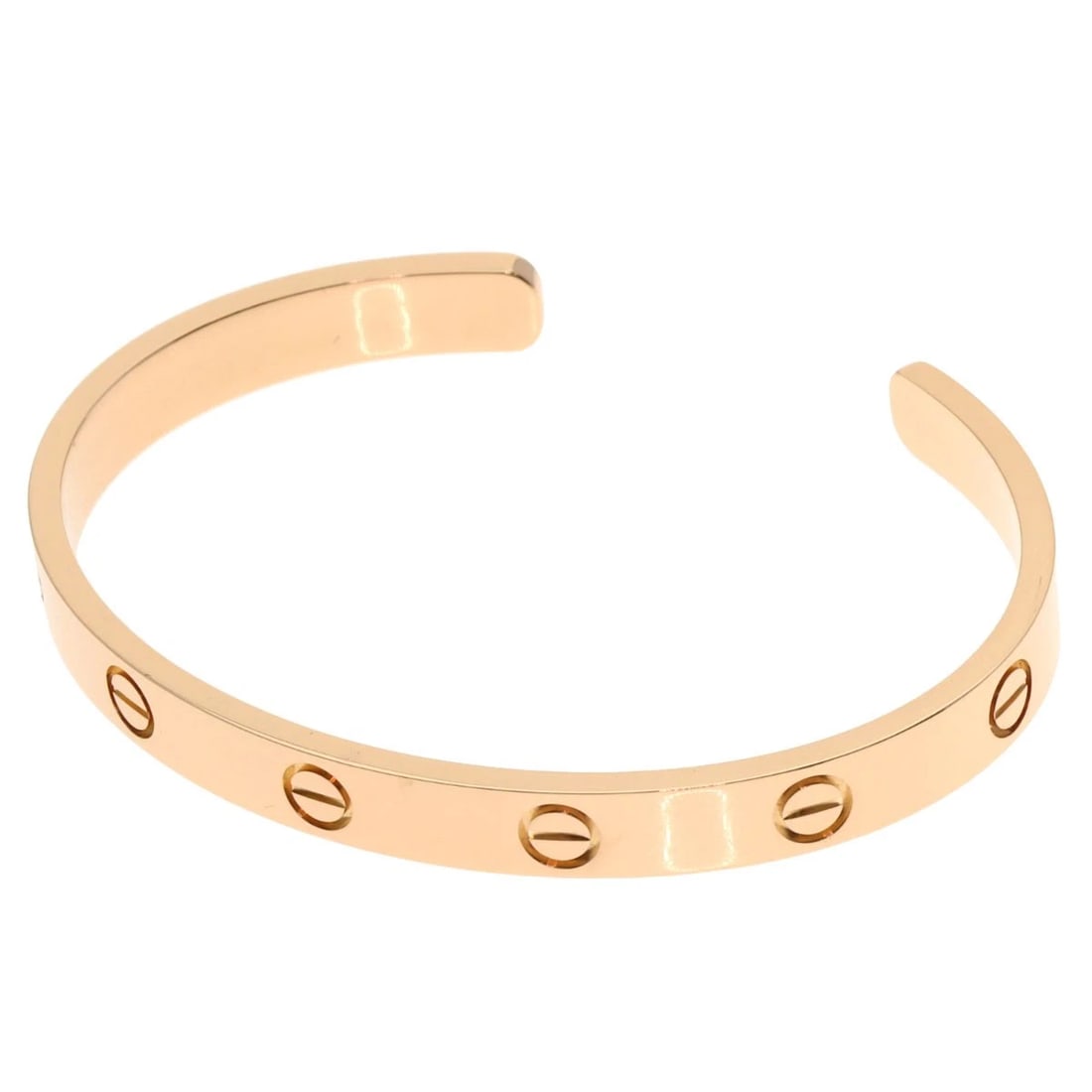 CARTIER OPEN LOVE BRACELETS BRACELET: CARTIER Open LOVE Bracelets Bracelet Brand: CARTIER Type: Bracelet Material: K18 Pink Gold Color: Exterior Color Gold Size: Inner Circumference:6.7inch/17cm Band Width:0.2inch/6mm Finished Access