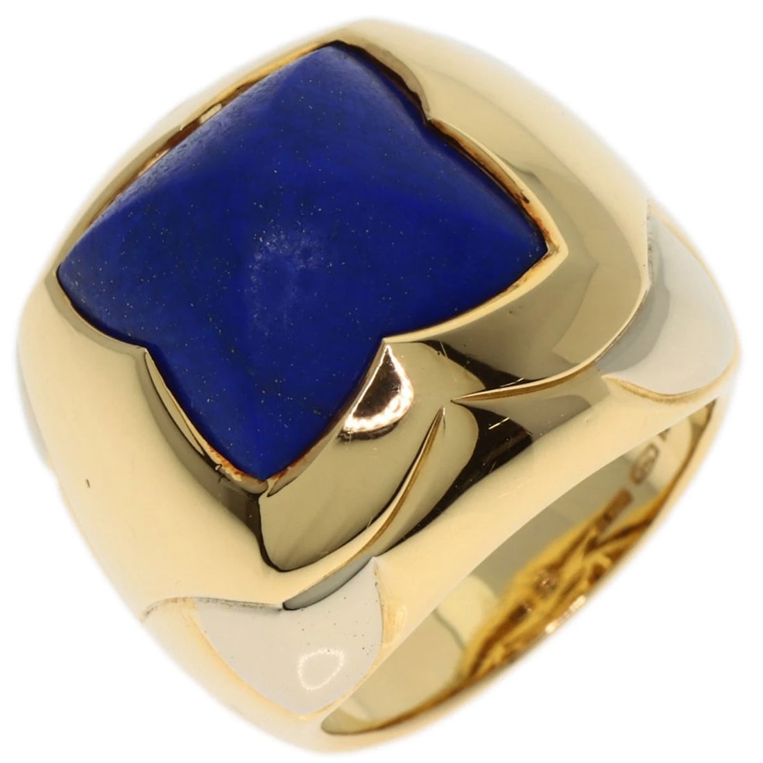 BVLGARI PIRAMIDE LAPIS LAZULI & AZURE STONE RING (1 of 5)