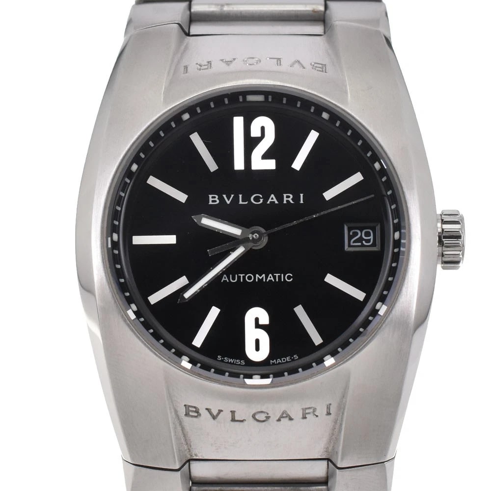BVLGARI ELGON DATE BLACK DIAL AUTOMATIC WATCH (1 of 5)