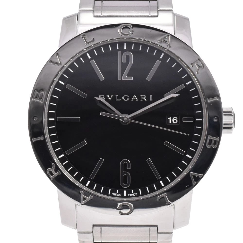 BVLGARI DATE BLACK DIAL AUTOMATIC WATCH (1 of 5)