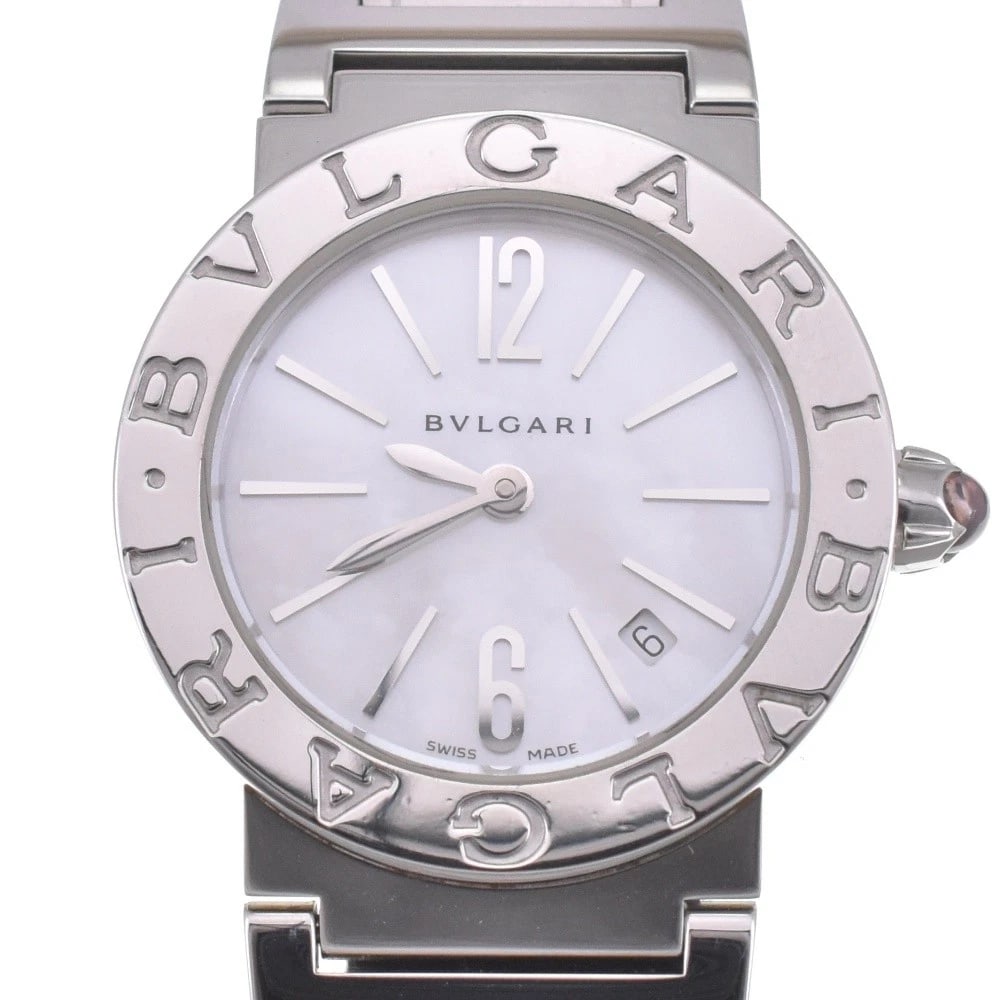 BVLGARI DATE WHITE SHELL DIAL QUARTZ (1 of 4)