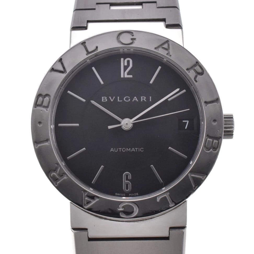 BVLGARI AUTO BLACK DIAL AUTOMATIC WATCH (1 of 8)