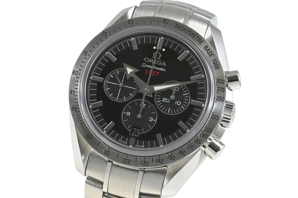 OMEGA SPEEDMASTER BROAD WRIST WATCH (1 of 4)