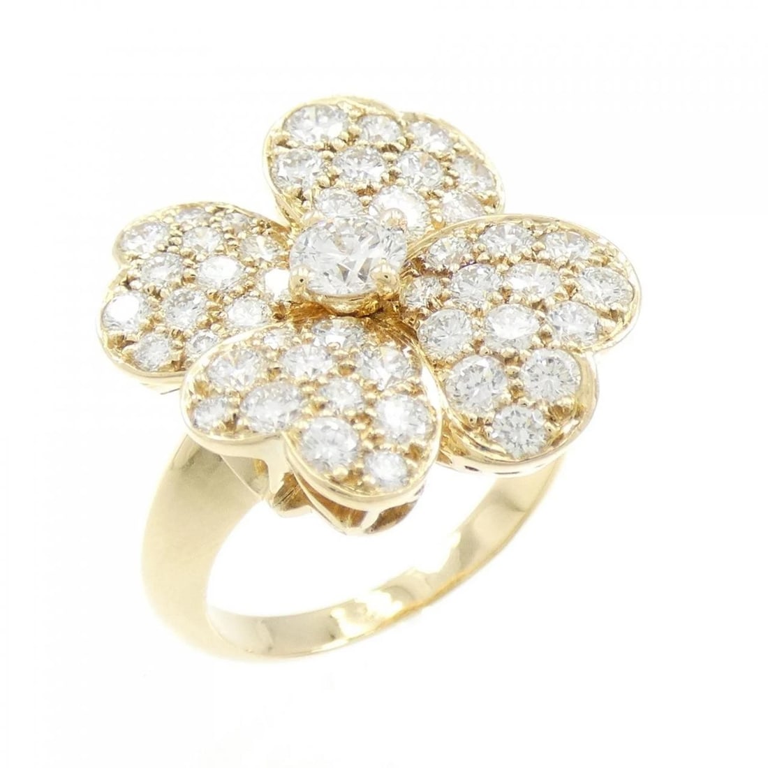 VAN CLEEF & ARPELS COSMOS RING: Van Cleef & Arpels Cosmos Ring Brand: Van Cleef & Arpels Type: Ring Material: 750 Yellow Gold Main Stone Creation Natrual Color: None Size: 6.5 (US) Accessories: None Accessories Notice: W