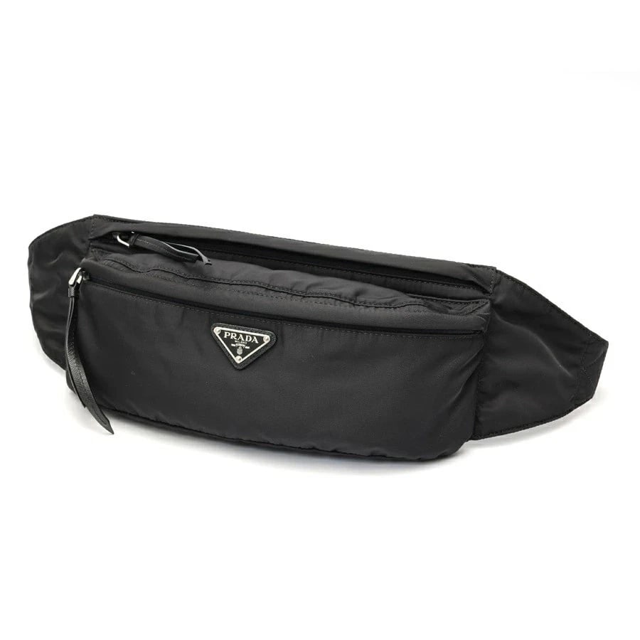 PRADA NYLON BODY BAG BELT BAG NYLON BLACK: Prada Nylon Body Bag Belt Bag Nylon Black Brand: Prada Type: Bag Material: Fabric Color: Black Size: W30.5×H12.5×D6cm Accessories: None Accessories Notice: When purchasing pre-owned goods,