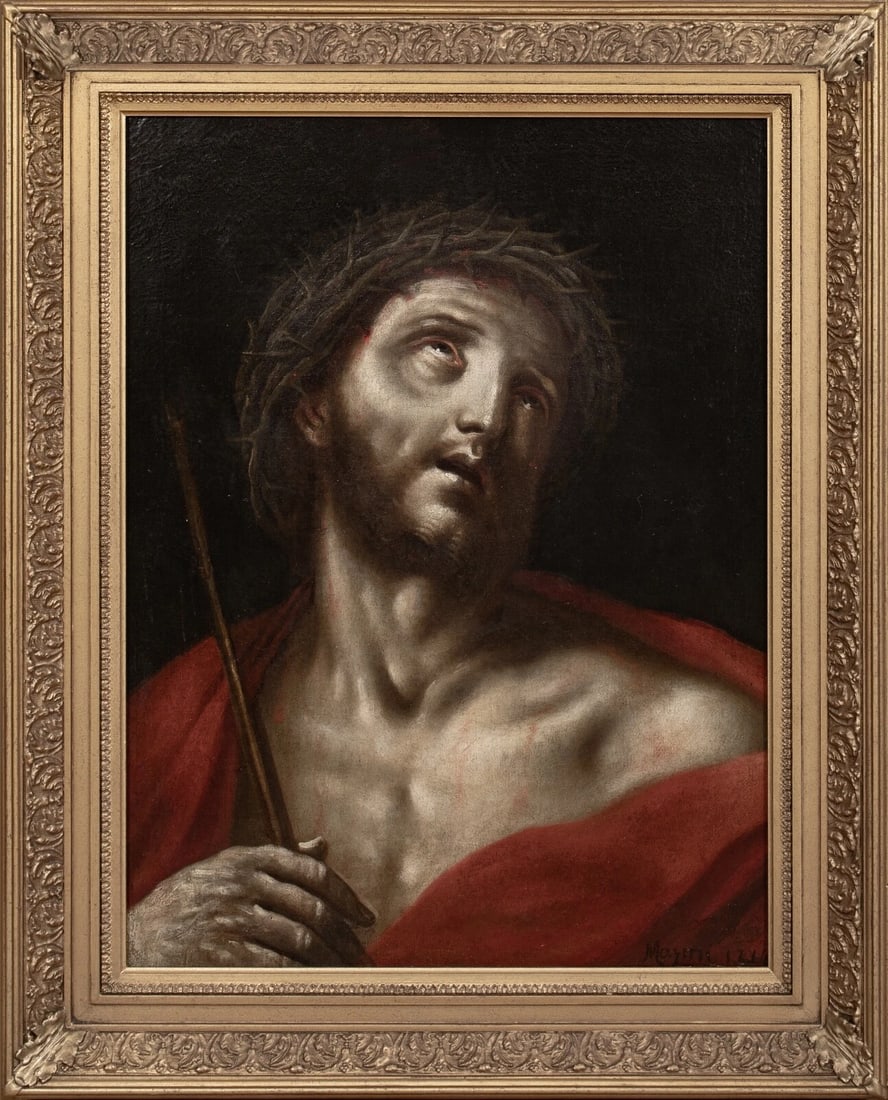CHRIST WEARING THE CROWN OF THORNS OIL PAINTING (1 of 10)