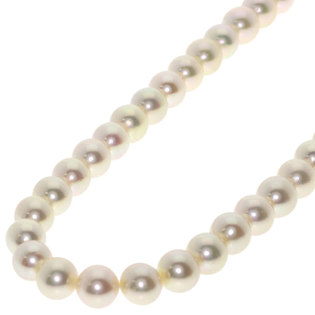 TASAKI AKOYA PEARL LONG NECKLACE SILVER: TASAKI Akoya Pearl Long Necklace Silver Brand: TASAKI Type: Necklace Material: Silver, Color: white Size: Stone Size:0.3inch/7-7.4mm Chain Length:31.9inch/81cm Finished new Accessories: None <