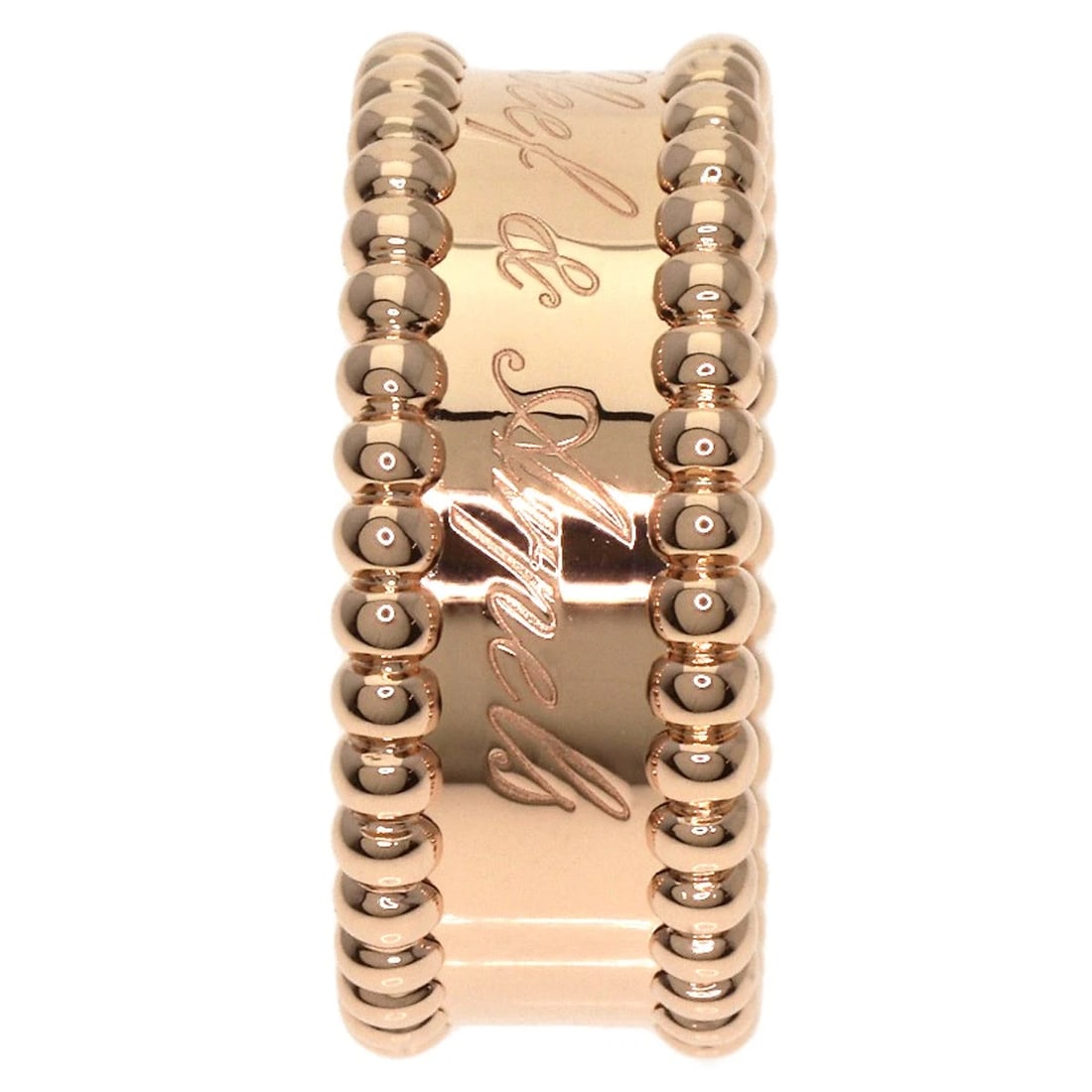 VAN CLEEF & ARPELS PERLE SENIOR TULLE RING K18 PINK GOLD: Van Cleef & Arpels Perle Senior Tulle Ring K18 Pink Gold Brand: Van Cleef & Arpels Type: Ring Material: K18 Pink Gold, Color: Gold Size: 4.5(US) Accessories: None Accessories Notice: When