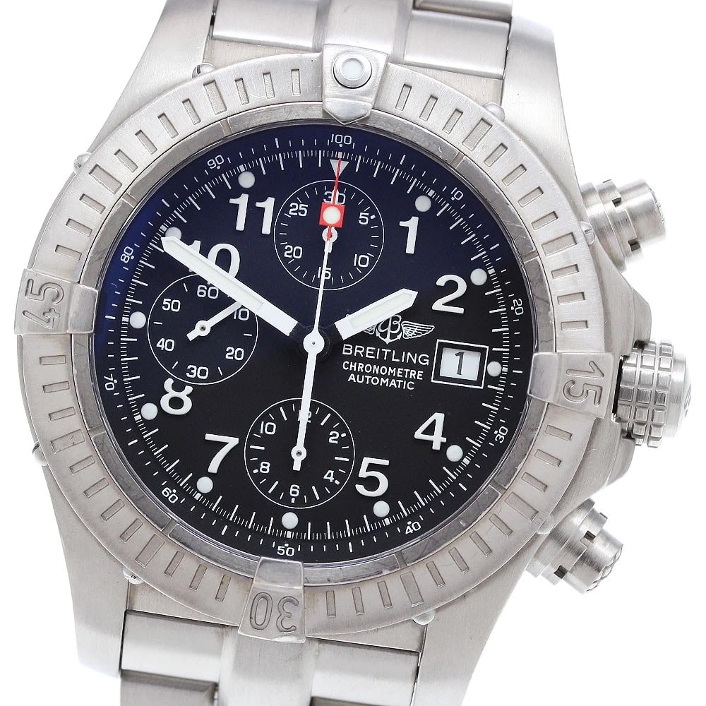 BREITLING CHRONO AVENGER DATE CHRONOGRAPH AUTOMATIC WATCH: BREITLING Chrono Avenger Date Chronograph Automatic Watch Brand: BREITLING Type: Wristwatch Material: Band Material titanium, Case Material titanium Color: Band Color Silver, Case Color Silver, Dia