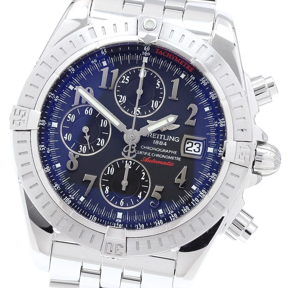 BREITLING CHRONOMAT EVOLUTION DATE AUTOMATIC WATCH: BREITLING Chronomat Evolution Date Automatic Watch Brand: BREITLING Type: Wristwatch Material: Band Material Stainless Steel, Case Material Stainless Steel Color: Band Color Silver, Case Color Silv