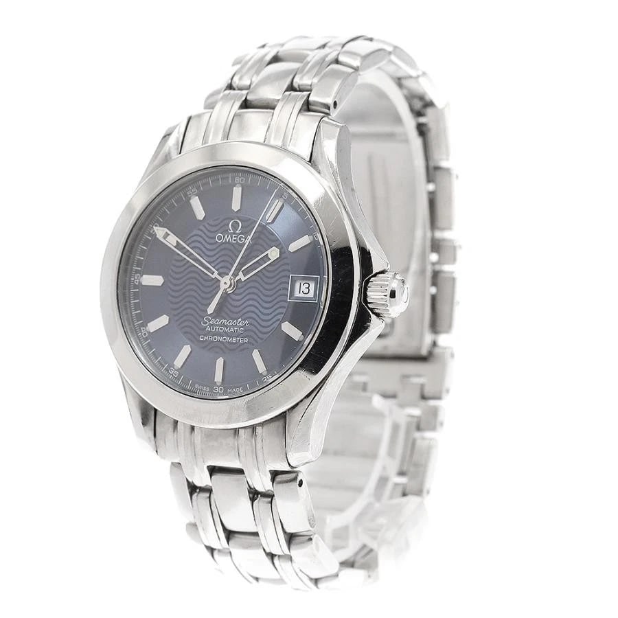 OMEGA SEAMASTER SS NAVY DIAL AUTOMATIC DATE (1 of 5)