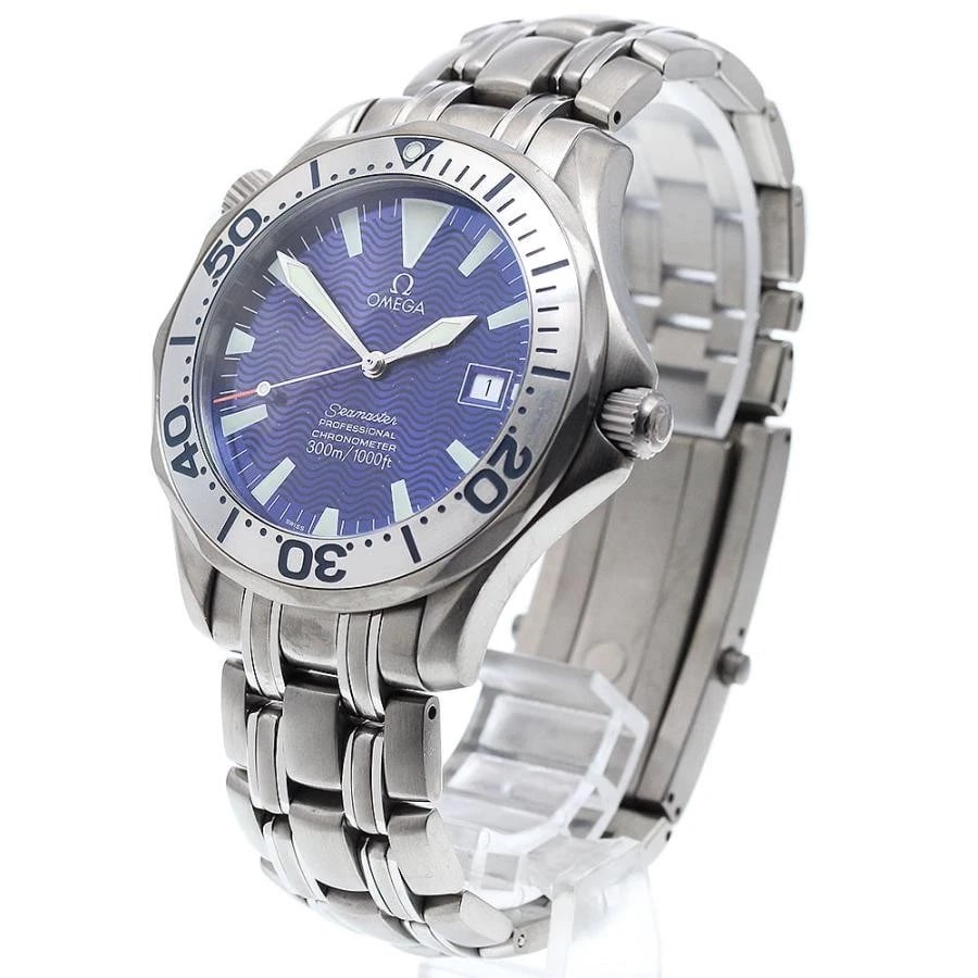 OMEGA SEAMASTER TITANIUM BLUE DIAL AUTOMATIC DATE (1 of 6)