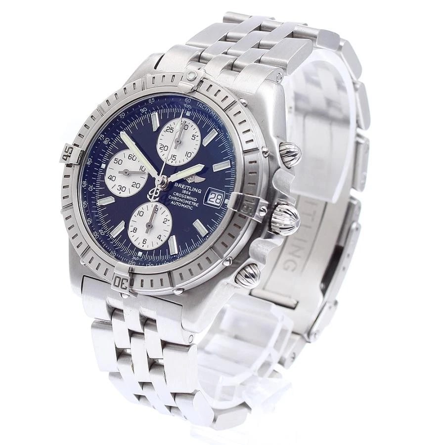 BREITLING CROSSWIND SS BLACK DIAL AUTOMATIC CHRONOGRAPH DATE: BREITLING CROSSWIND SS Black Dial Automatic Chronograph Date Brand: BREITLING Type: Wristwatch Material: SS × SS Color: Dial Color: Black Size: Case Size 43mm Max Wrist Size 18.5cm Lug Width 22mm