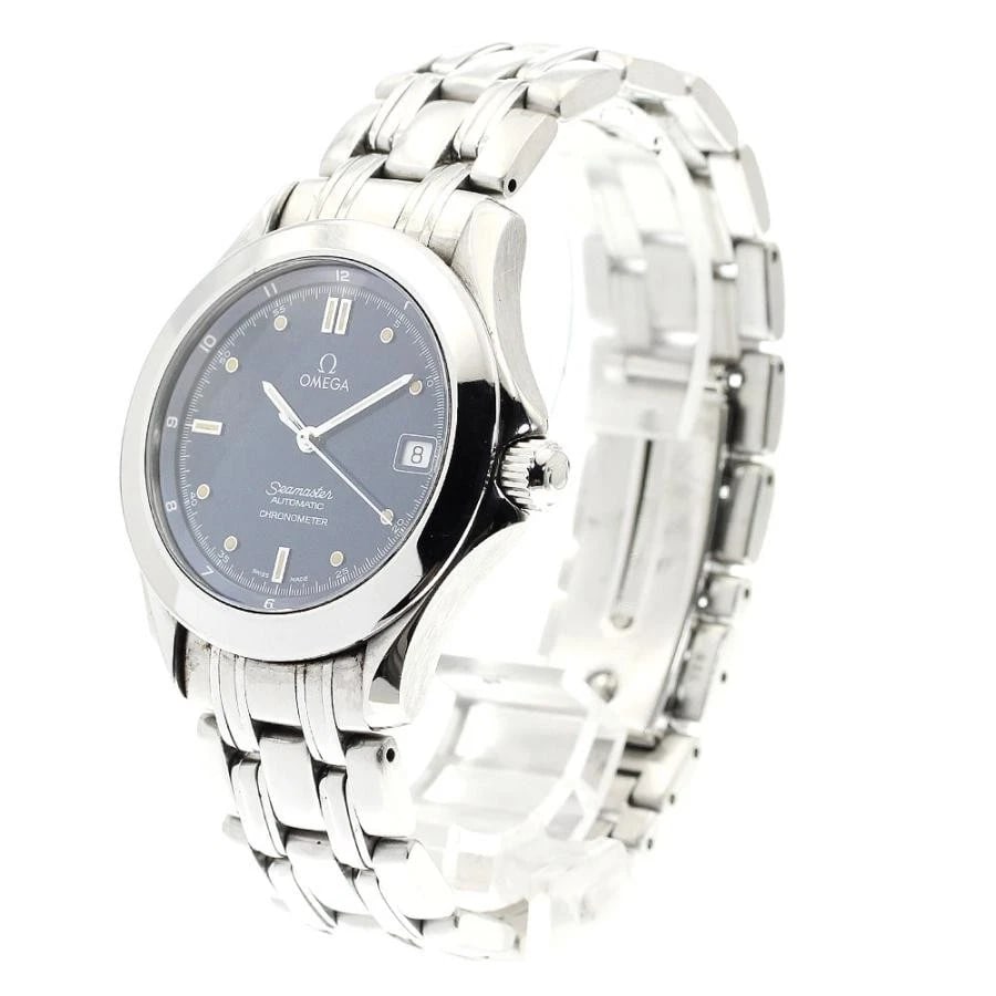 OMEGA SEAMASTER SS NAVY DIAL AUTOMATIC DATE (1 of 5)