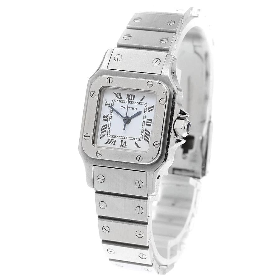 CARTIER SANTOS GALBÉ SS AUTOMATIC WHITE DIAL WATCH (1 of 6)