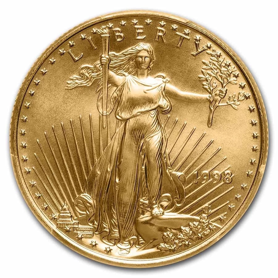1998 1/2 OZ AMERICAN GOLD EAGLE (1 of 2)