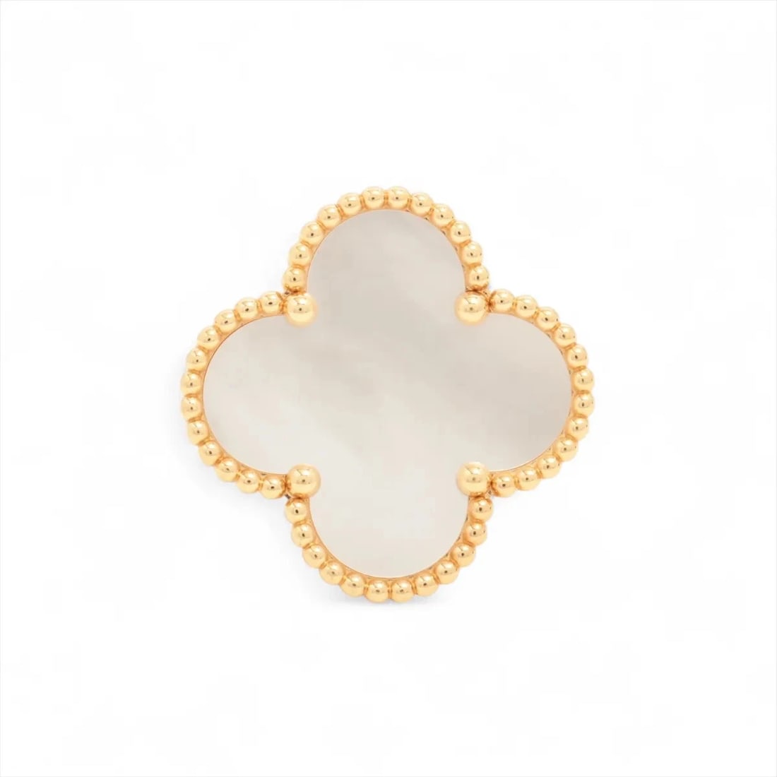 VAN CLEEF & ARPELS MAGIC ALHAMBRA SHELLS RING 750(YG): Van Cleef & Arpels Magic Alhambra shells Ring 750(YG) Brand: Van Cleef & Arpels Type: Ring Material: 750(YG) Color: Not Specified Size: 5.25 US Accessories: None Accessories Notice: When p