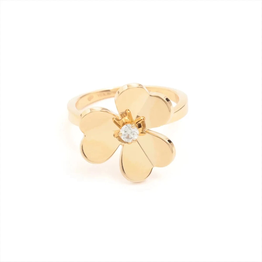 VAN CLEEF & ARPELS FRIVOLE SMALL DIAMOND RING 750(YG): Van Cleef & Arpels Frivole Small diamond Ring 750(YG) Brand: Van Cleef & Arpels Type: Ring Material: 750(YG) Main Stone Natural Color: Not Specified Size: 5.25 - 5.5 US Accessories: None A