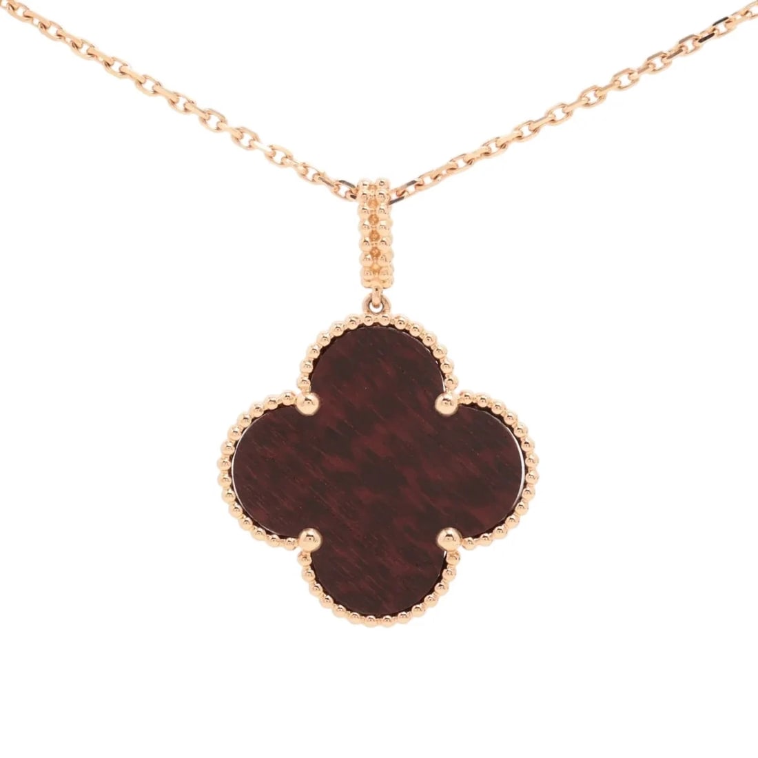 VAN CLEEF & ARPELS MAGIC ALHAMBRA LONG LETTER WOOD NECKLACE 750(PG): Van Cleef & Arpels Magic Alhambra Long Letter Wood Necklace 750(PG) Brand: Van Cleef & Arpels Type: Necklace Material: 750(PG) Color: Not Specified Size: Size(CM) Chain length:90.2 Accessories: N