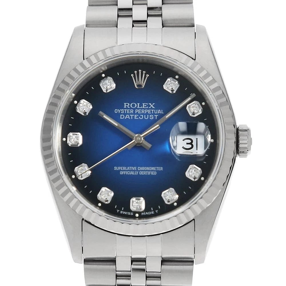 ROLEX DATEJUST DIAMOND BLUE GRADATION (1 of 4)