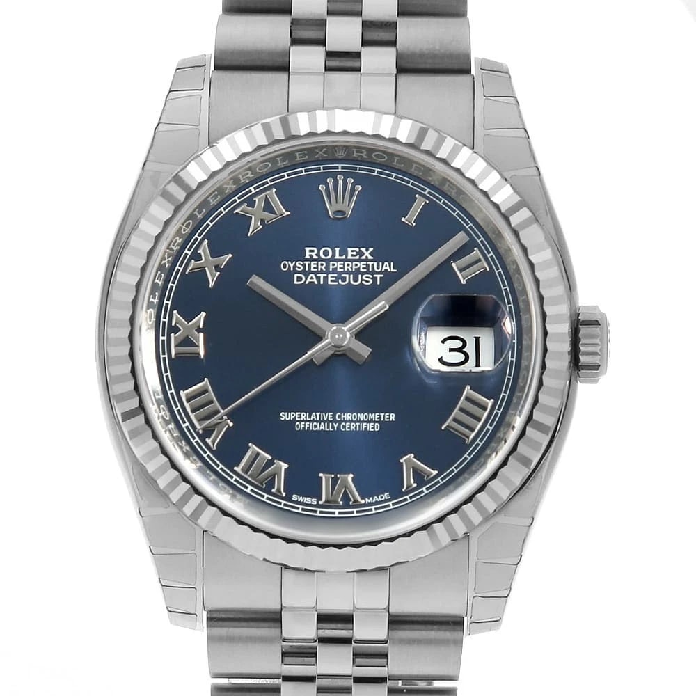 ROLEX DATEJUST BLUE ROMAN JUBILEE BRACELET (1 of 7)