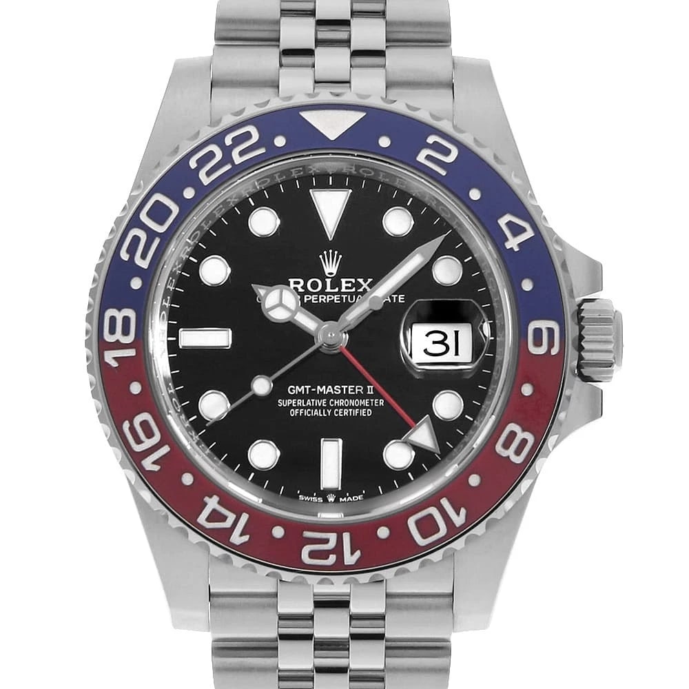 ROLEX GMT MASTER II BLACK MARK EARLY BEZEL JUBILEE BRACELT (1 of 7)