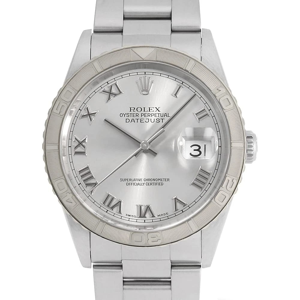 ROLEX DATEJUST THUNDERBIRD SILVER ROMAN OYSTER BRACELET (1 of 4)