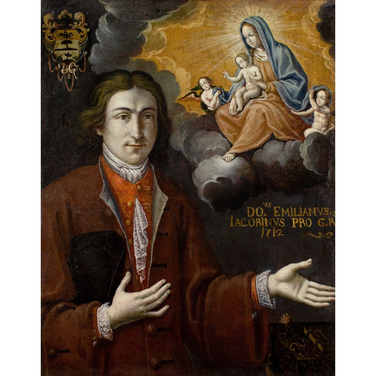 EX-VOTO PORTRAIT OF CHRIST, ANGELS, THE VIRGIN MARY, AND EMILIAN JACOBIN EARLY FRENCH SCHOOL OF THE (1 of 7)