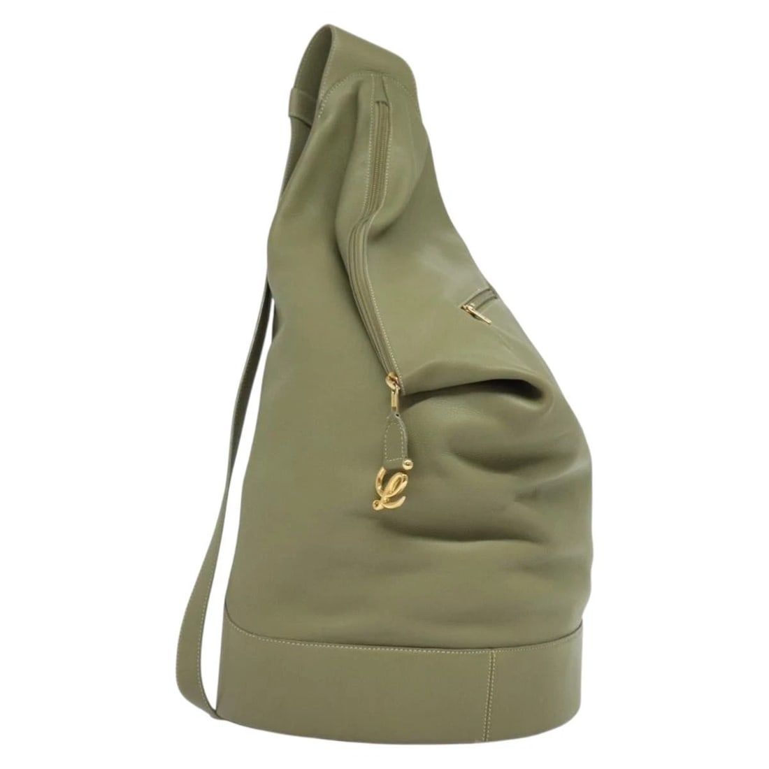 LOEWE ANTON SHOULDER BAG LEATHER GREEN GOLD: LOEWE Anton Shoulder Bag Leather Green Gold Brand: LOEWE Type: Shoulder Bag Material: Leather Color: Green / Gold Size: W11.8 x H20.5 x D5.9inch(Approx) Shoulder Drop:9.8inch(Approx) Accessories: