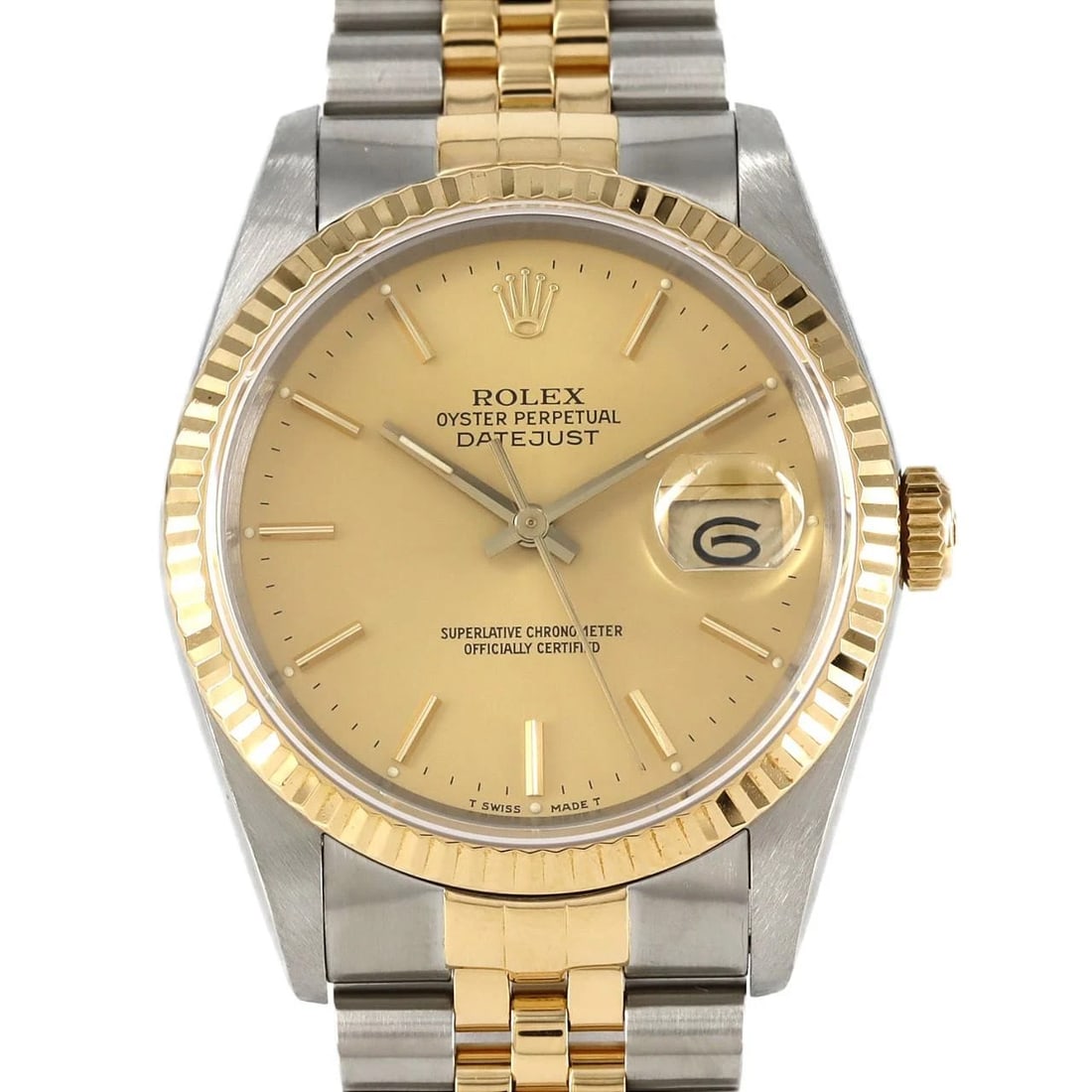 ROLEX DATEJUST SSXYG AUTOMATIC WATCH (1 of 6)