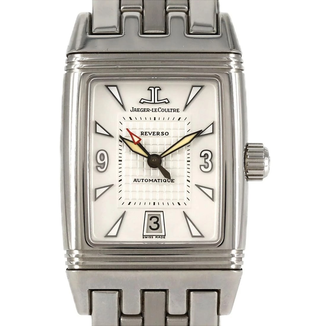 JAEGER-LECOULTRE REVERSO GRANSPORT SS AUTOMATIC WATCH (1 of 6)
