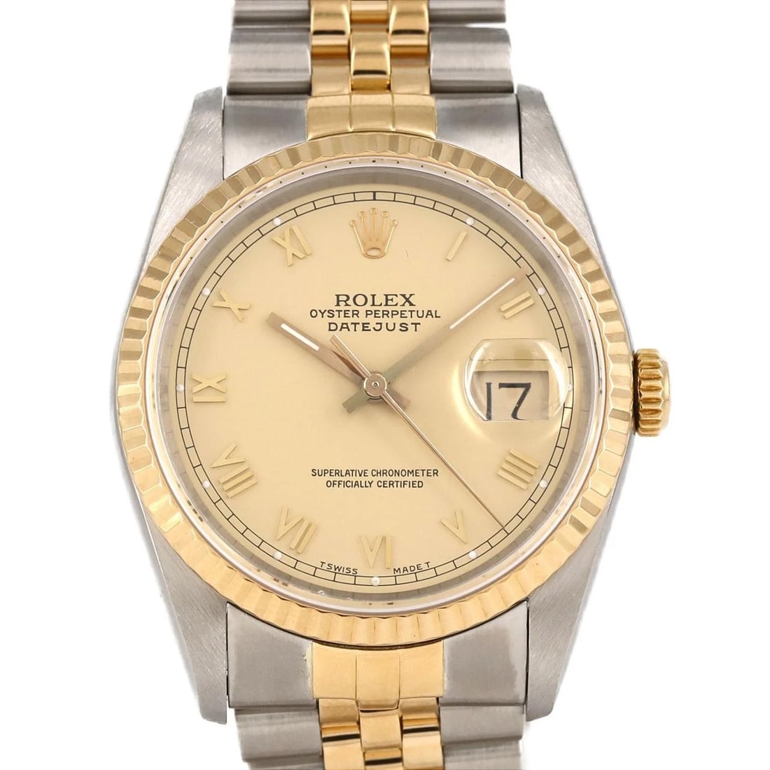 ROLEX DATEJUST SSXYG AUTOMATIC WATCH (1 of 8)