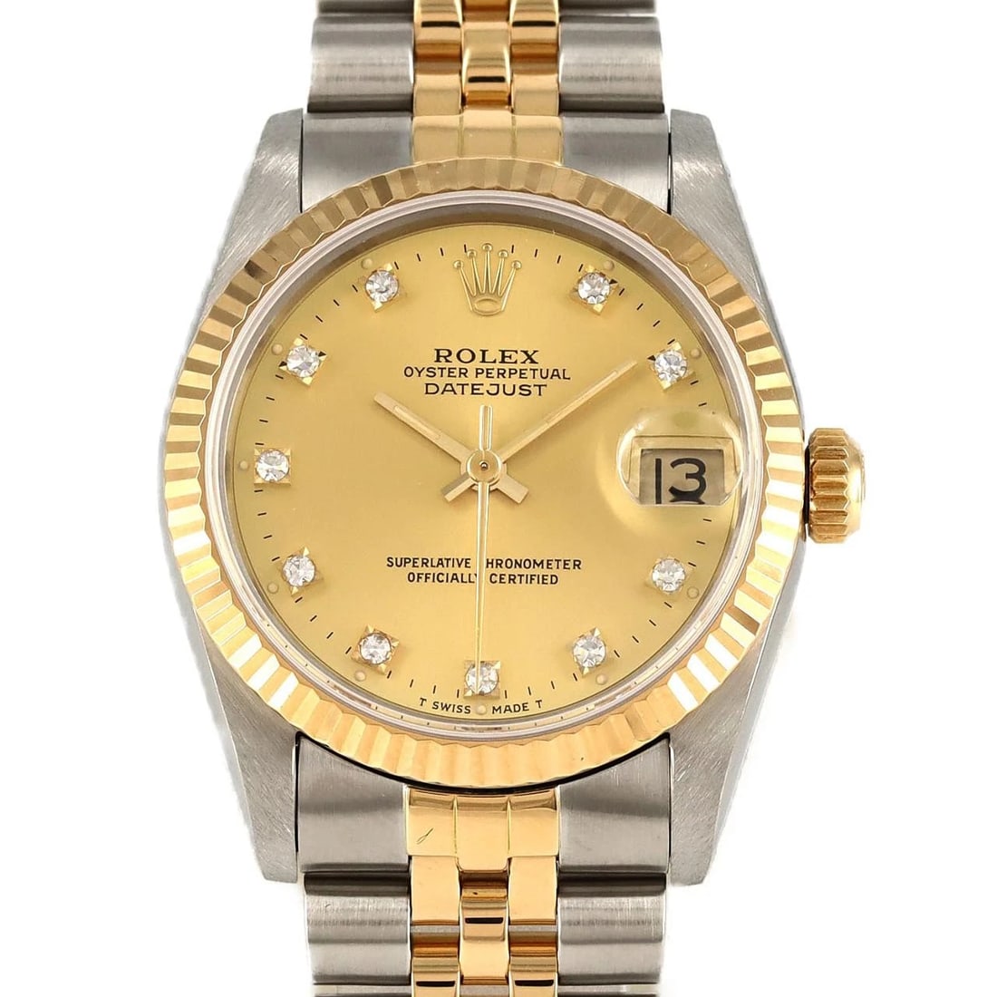 ROLEX DATEJUST SSXYG AUTOMATIC WATCH (1 of 8)