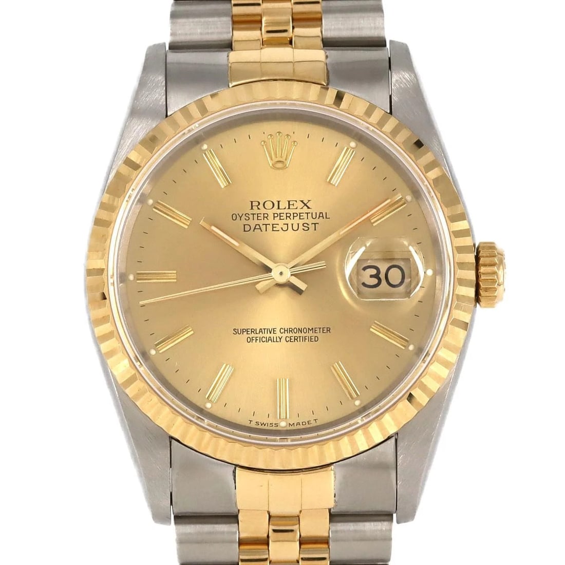 ROLEX DATEJUST SSXYG AUTOMATIC WATCH (1 of 6)