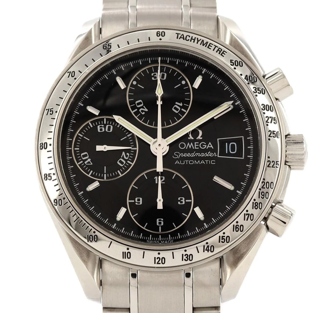 OMEGA SPEEDMASTER DATE SS AUTOMATIC WATCH (1 of 7)